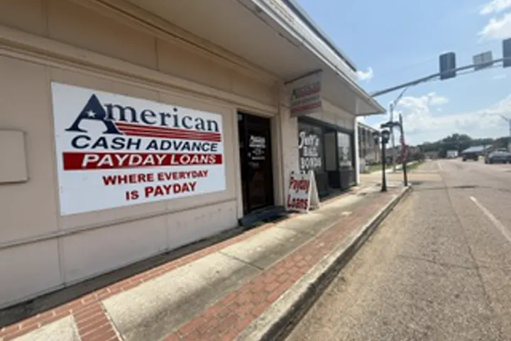 American Cash Advance storefront in Franklinton, LA